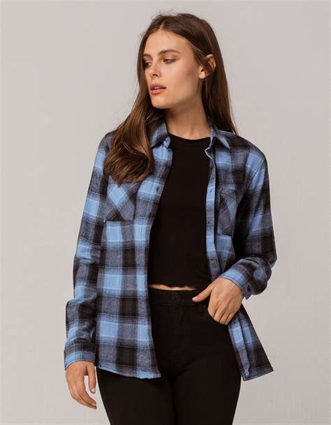Lowest price in 30 days. FULL TILT Boyfriend Blue Womens Flannel Shirt - BLUE ...