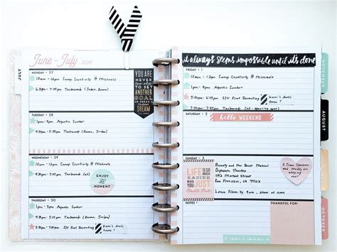 Horizontal Happy Planner™ Spread Coming Together — Me And My Big Ideas