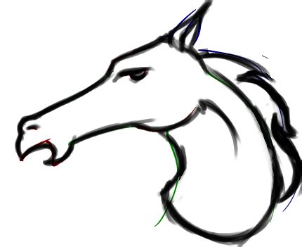 Easy Drawings Of Horses Heads - ClipArt Best