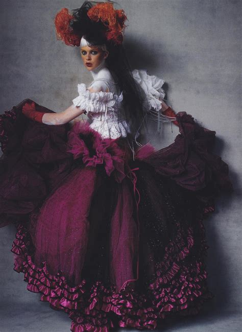 Elise Crombez Wearing Dior Couture By Galliano Faux Euro