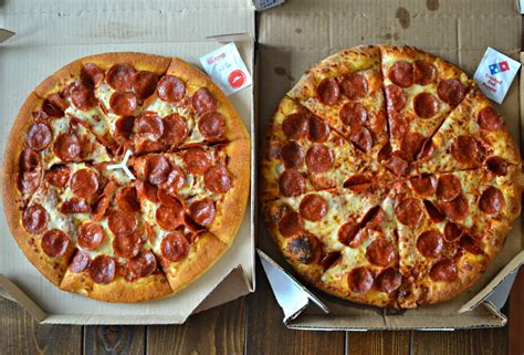 A large pizza hut pizza has 8 slices but the slices are larger than the other pizza sizes that they offer! Domino's Vs. Pizza Hut: Crowning the Fast-Food Pizza King ...
