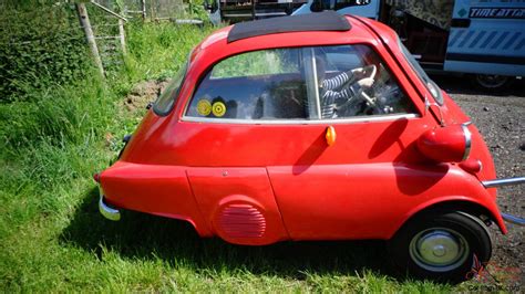 This was an isetta which also had a back row of seats and a back door. BMW Isetta Bubble Car 1960