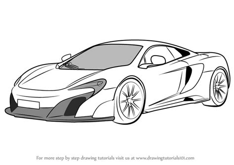 How To Draw A Mclaren P1 Step By Step At Drawing Tutorials
