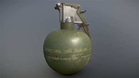 M67 Hand Grenade 3d Model By Rsarts 53151a1 Sketchfab