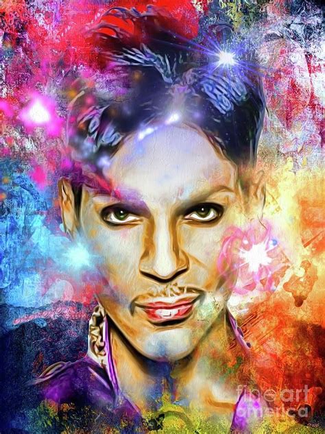 Painted Painting Prince Painted Portrait By Daniel Janda Prince Art