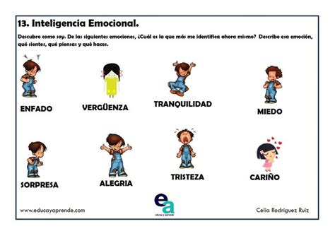 Fichas Inteligencia Emocional Para Ni Os De Infantil Y Primaria