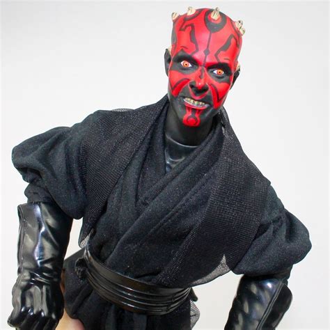 Star Wars 12 Action Figure Darth Maul W Double Bladed Lightsaber 1993