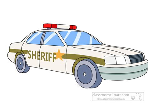 Emergency Clipart Sheriffs Car 427 Classroom Clipart