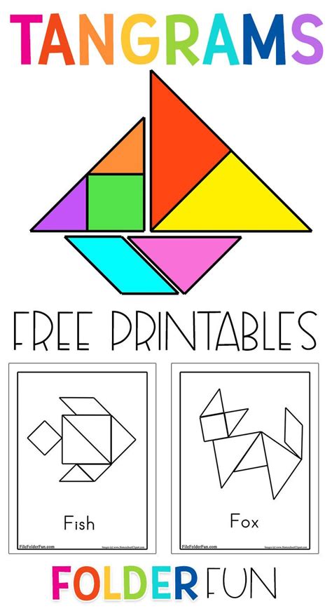 Free Tangram Puzzles Printable