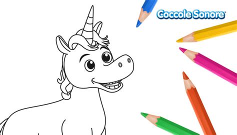 Si aprirà una seconda finestra con il disegno in formato pdf, pronto per essere stampato e/o scaricato. Disegni da colorare - Unicorno - Coccole Sonore