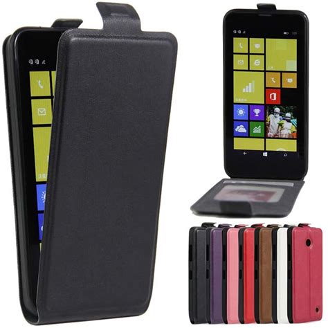 Fuwahsoon Case For Nokia Lumia 630 Lichi Skin Magnetic Flip Pu Leather
