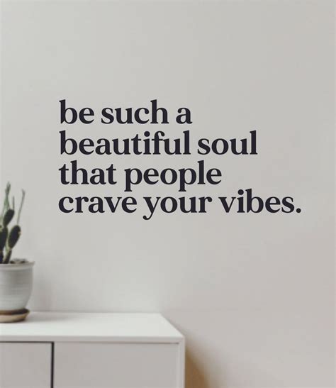 Beautiful Soul Crave Your Vibes Quote Wall Decal Sticker Vinyl Art