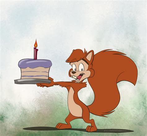 Birthday Squirrel By Sierraromeo On Deviantart