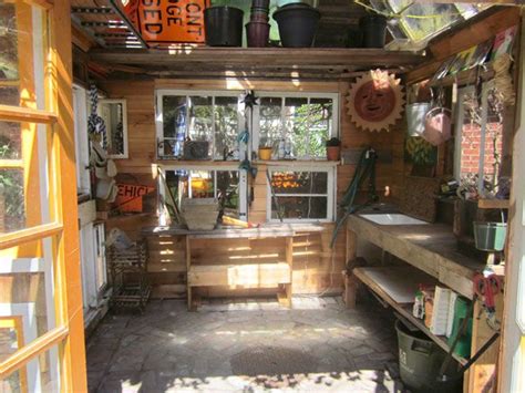 The stylish facelift uses color as an organizational guide. 17 Best images about Garden Shed Interior on Pinterest ...