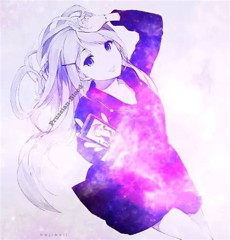 Galaxy Anime Girl By Drєαмєr We Heart It