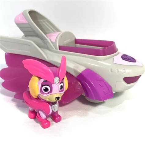 Paw Patrol Skye Deluxe Vehicle Mighty Pups Charged Up Action Figure