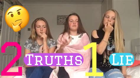 2 Truths 1 Lie Youtube
