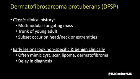 Dfsp Vs Df Dermatofibrosarcoma Protuberans Vs Dermatofibroma Video