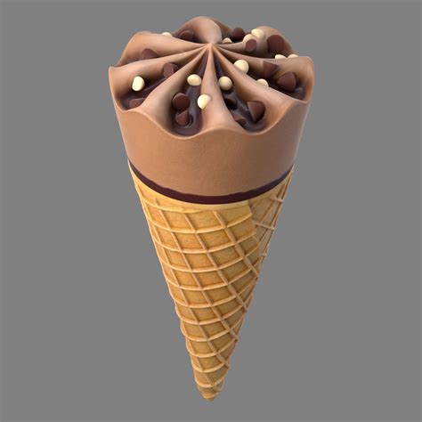 3d Model Ice Cream Vr Ar Low Poly Cgtrader