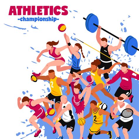 Colorful Sport Isometric Poster 471202 Vector Art at Vecteezy