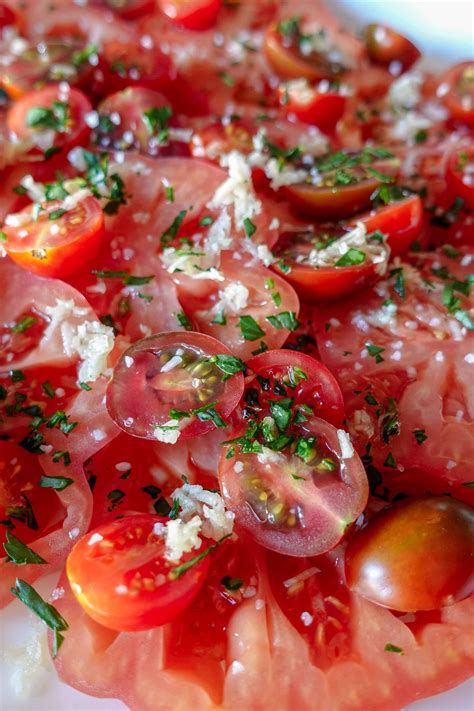 Garlic Tomato Salad Recipe Helena Recipes