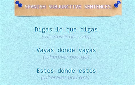learning zone languages spanish subjunctive phrases