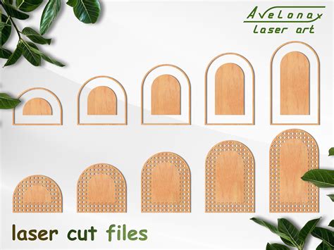 Rattan Arch Templates Svg 5 Arch Shapes Laser Cut Files Boho Etsy Canada