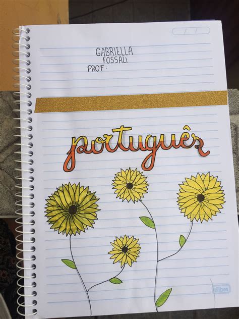 Capa De Trabalho De Português Bonita