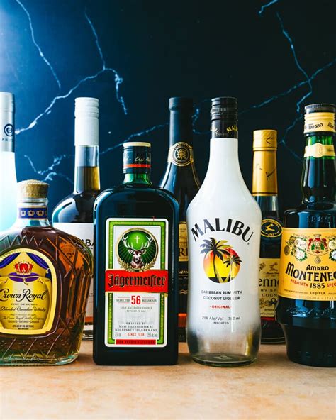 Different Types Of Alcoholic Drinks Over The Bridge