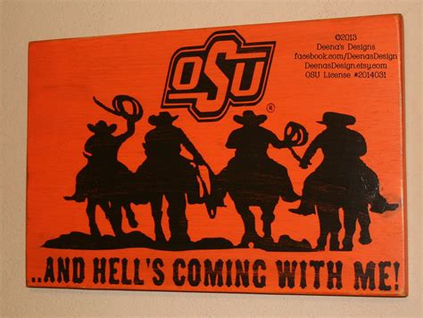 Oklahoma State University Sign Osu Cowboys Distressed Wood Etsy Osu