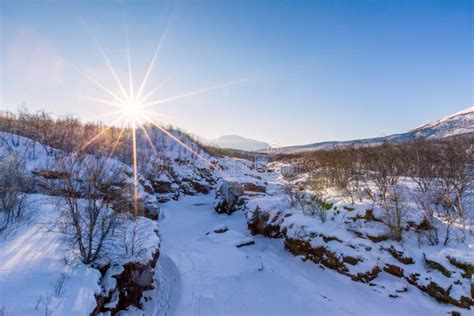Winter Landscape In Lapland Abisko National Park Abisko Stock Photo
