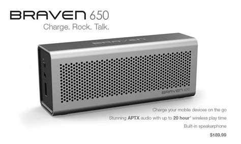 Braven 650 Portable Wireless Speaker Gadgetsin
