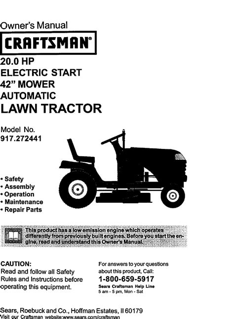 Craftsman 917 37368 Lawn Mower User Manual