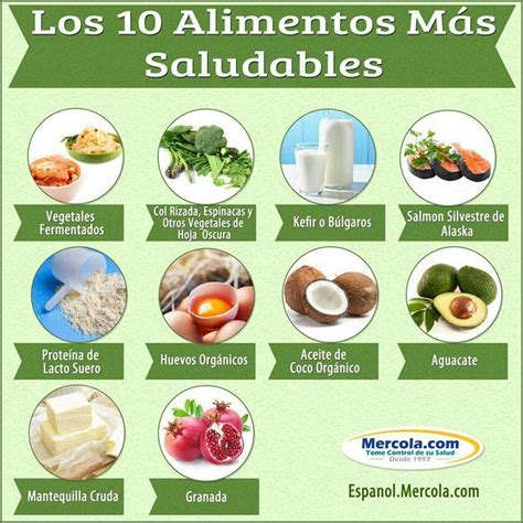 Los 10 Alimentos Más Saludables Top 10 Healthy Foods Healthy Meals