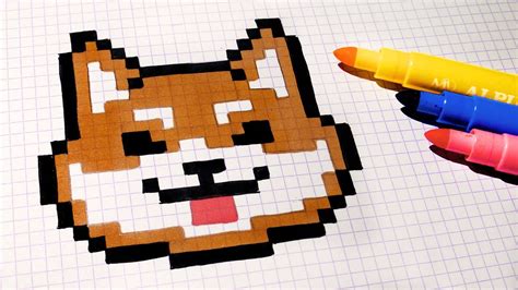 Handmade Pixel Art How To Draw Kawaii Dog Pixelart Youtube