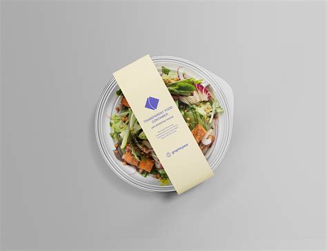 transparent food container mockup  mockup