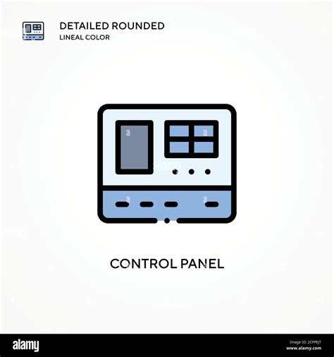 Control Panel Vector Icon Modern Vector Illustration Concepts Easy To