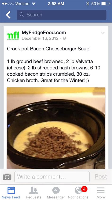 Lately, we have been getting soup at wegmans every sunday for dinner. Crockpot bacon cheeseburger soup | Bacon cheeseburger soup ...