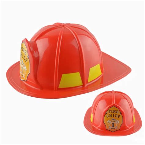 Kids Firefighter Hat Childrens Fireman Helmet Costume Accessory Party