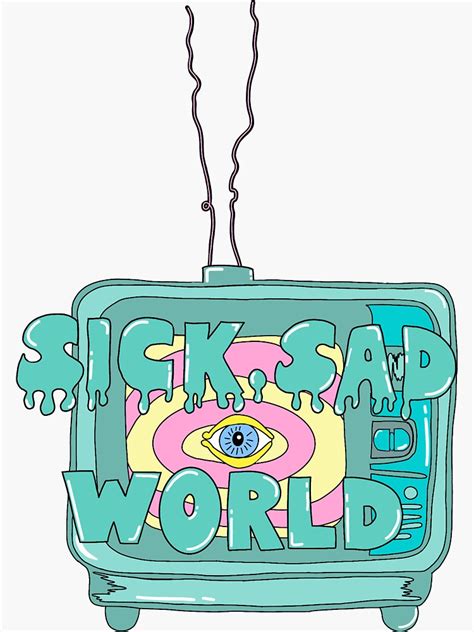 Daria Sick Sad World Sticker For Sale By Anahias01 Redbubble