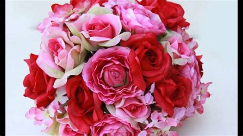 Pink Red Roses Bouquet Youtube