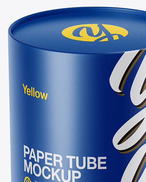 Download Matte Tube Mockup in Tube Mockups on Yellow Images Object ...