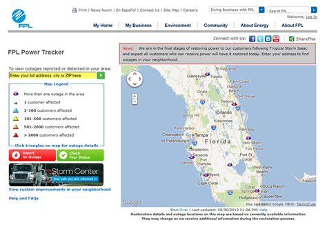 Power Outage Map In Florida Osiris New Dawn Map