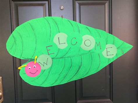 The Very Hungry Caterpillar Front Door Welcome Sign