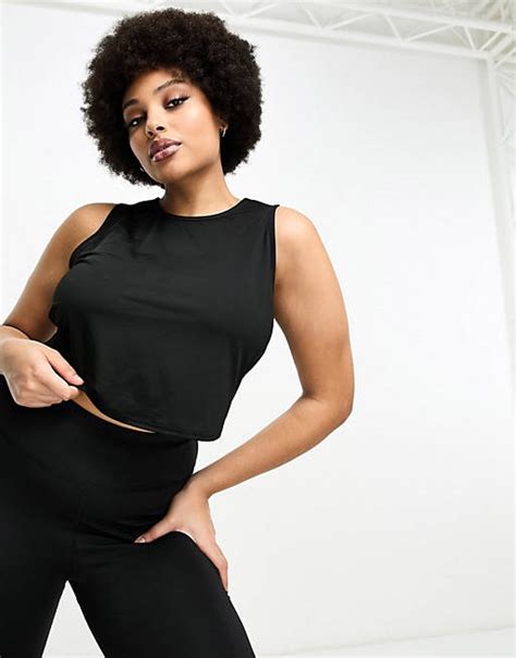 Asos 4505 Curve Icon Slightly Cropped Singlet Top Asos