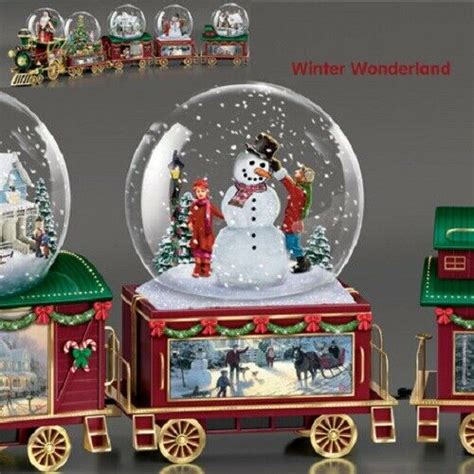 Winter Wonderland Express Mini Train Thomas Kinkade Christmas Snowdome