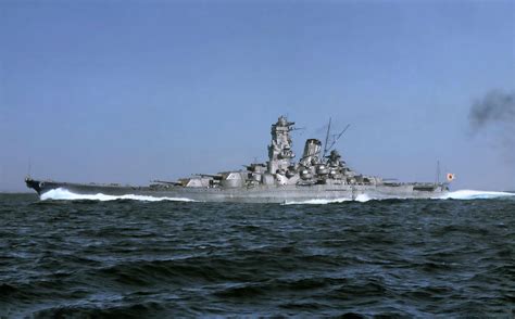 Imperial Japanese Navy Battleship Yamato October 30 1941 Sea Trails At