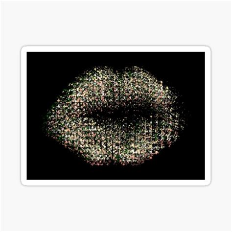 Modern Abstract Art Lips 8 Sticker For Sale By Enhan Redbubble