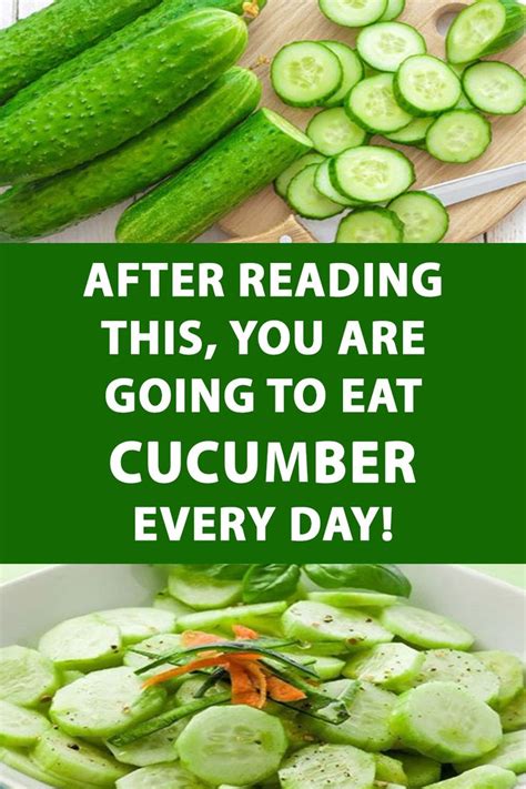After Reading This You Are Going To Eat Cucumber Every Day Cucumber Benefits Cucumber Health