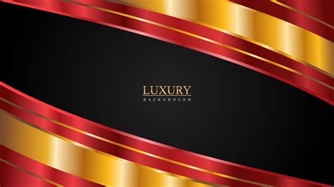 Luxury Red Gold Black Shiny Abstract Background 11469576 Vector Art At